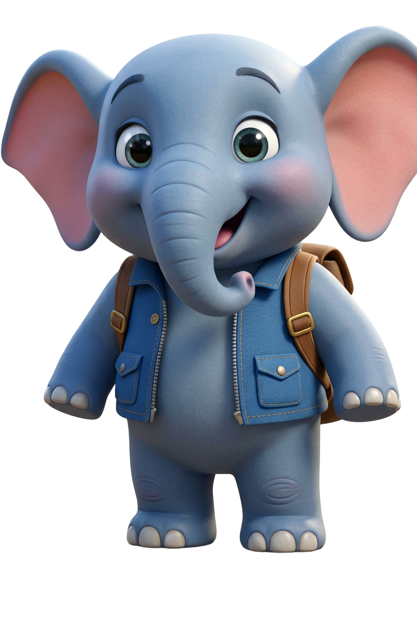 Titu the Elephant from Jungle Beats